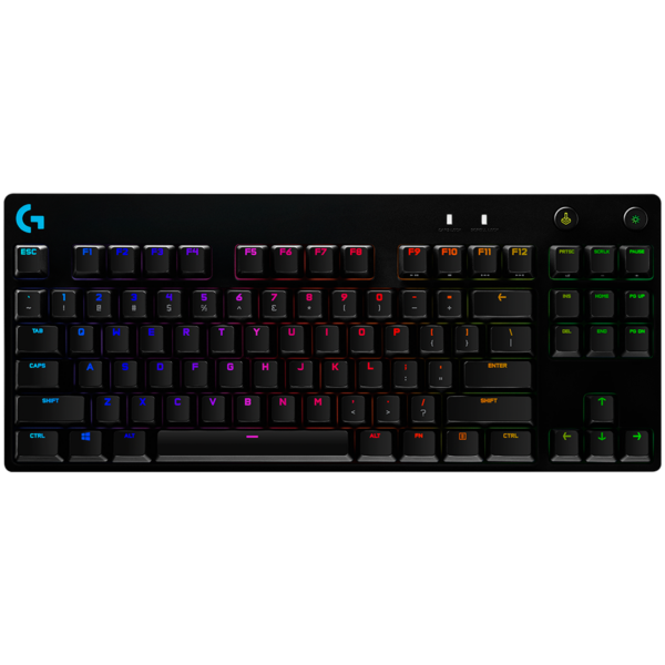 LOGITECH G PRO X TKL LIGHTSPEED Gaming Keyboard - BLACK - US INT'L - 2.4GHZ/BT - EMEA28-935 - TACTILE