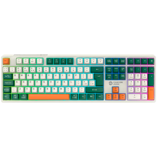 CANYON keyboard Shadder GKW-11 Mech RGB EN/CS Wireless White